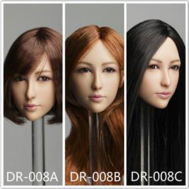 QIAn - NEW PRODUCT: 1/6 QI AN TOYS DR-007  & DR-008 Female Head Sculpture (3 styles each) 476