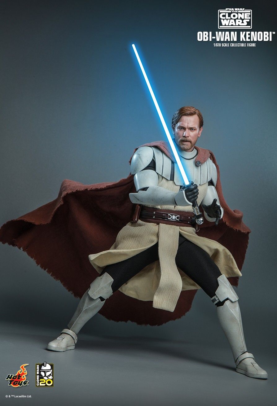 movie - NEW PRODUCT: HOT TOYS: STAR WARS: THE CLONE WARS™ OBI-WAN KENOBI™ 1/6TH SCALE COLLECTIBLE FIGURE 4760