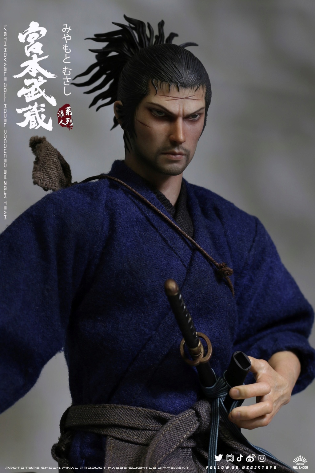 MEW PRODUCT: ZGJKTOYS: Ronin Series 1/6 Miyamoto Musashi Action Figure ------ Updated Official Figure 4b025110