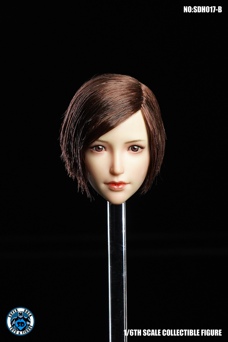 NEW PRODUCT: SUPER DUCK New product: 1/6 SDH017 Female head carving - ABC three models 5155