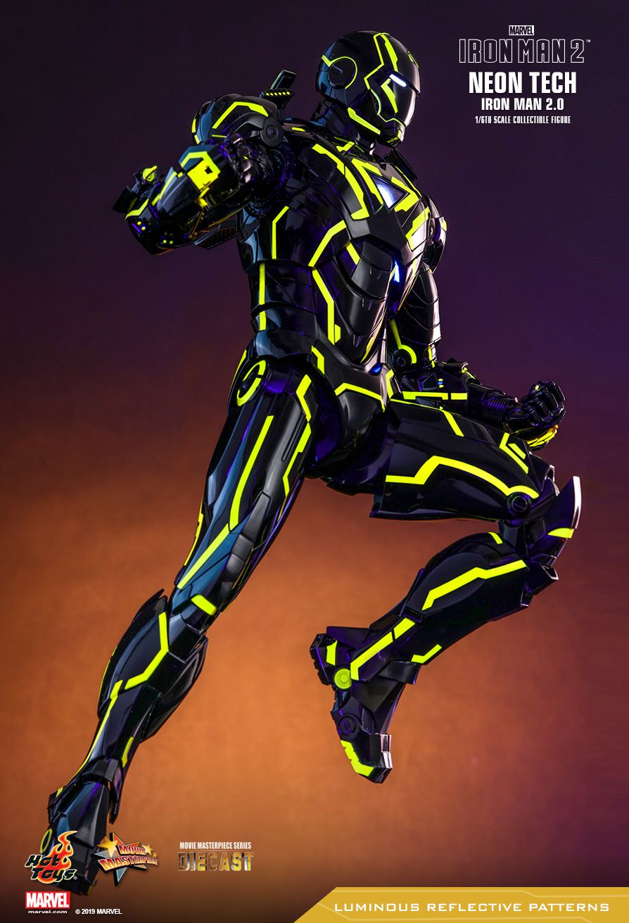 hottoys - NEW PRODUCT: HOT TOYS: IRON MAN 2 NEON TECH IRON MAN 2.0 1/6TH SCALE COLLECTIBLE FIGURE DIECAST 5179