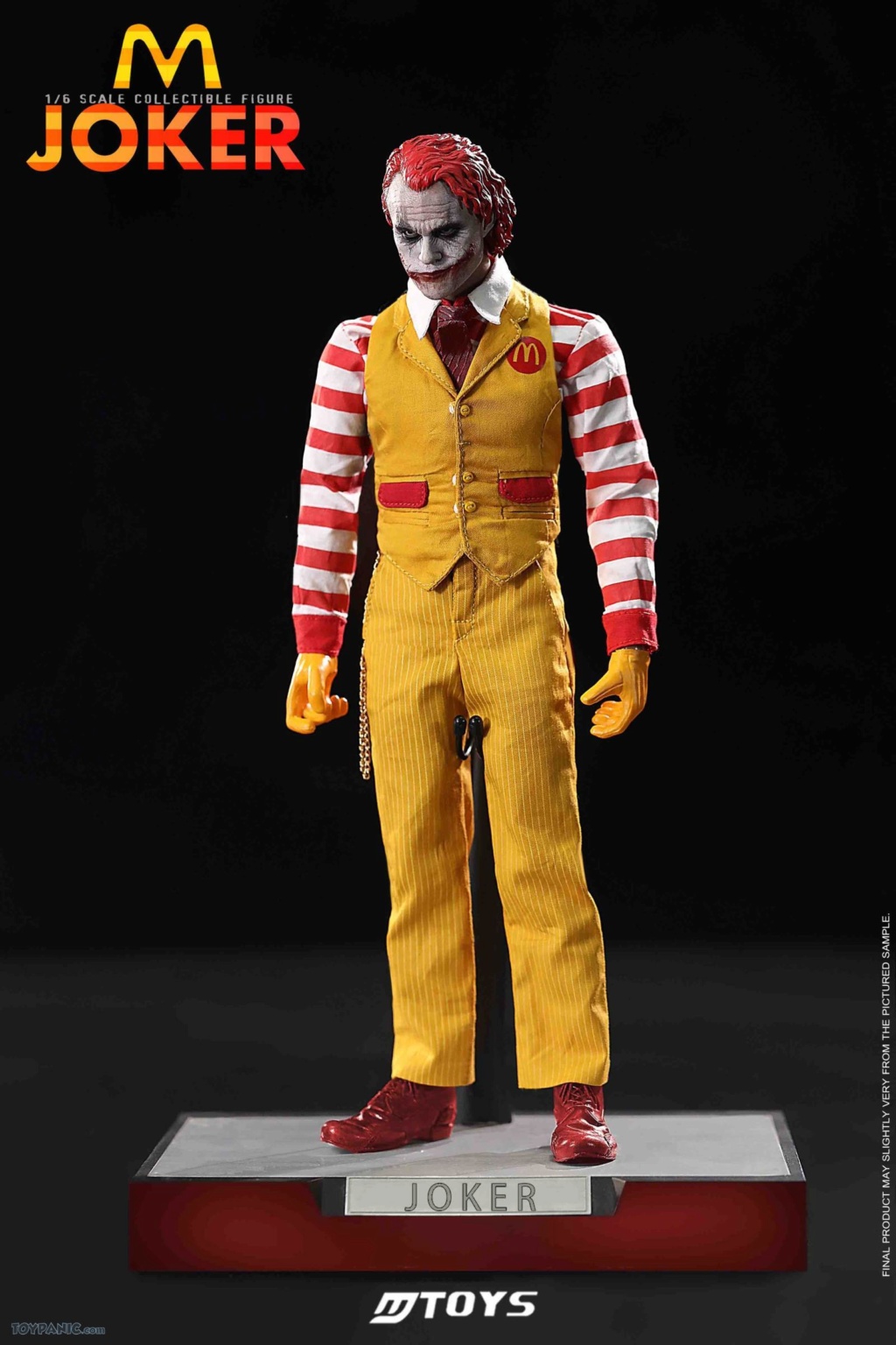 NEW PRODUCT: MToys: 1/6 scale M Record McDonalds Joker Movable Eye Headsculpt with Accessory Bag 52320218