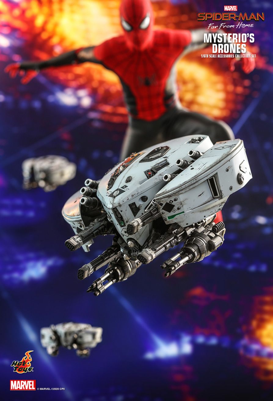 Movie - NEW PRODUCT: HOT TOYS: SPIDER-MAN: FAR FROM HOME MYSTERIO'S DRONES 1/6TH SCALE ACCESSORIES COLLECTIBLE SET 5370