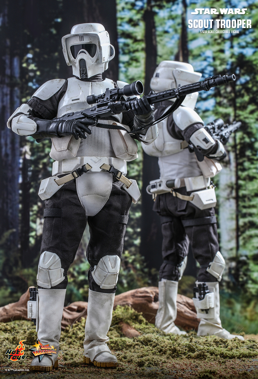 starwars - NEW PRODUCT: HOT TOYS: STAR WARS: 1/6 scale: RETURN OF THE JEDI SCOUT TROOPER & SCOUT TROOPER AND SPEEDER BIKE 1/6TH SCALE COLLECTIBLE SET 5487