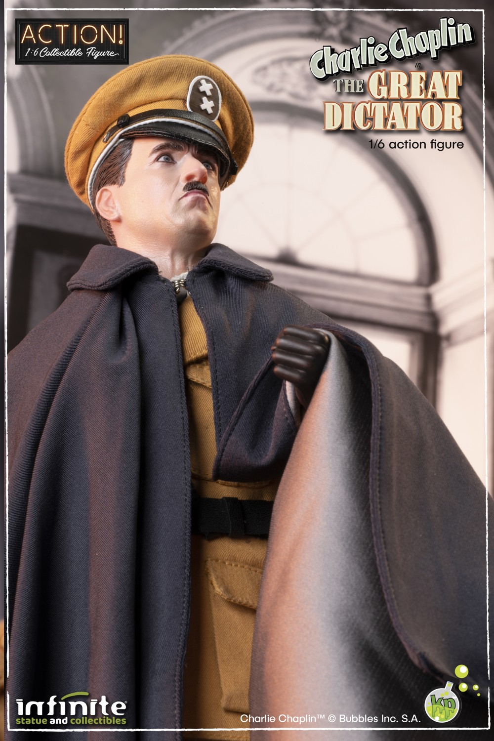 NEW PRODUCT: Infinite Statue & Kaustic Plastik: CHARLIE CHAPLIN “THE GREAT DICTATOR”  1/6 ACTION FIGURE 5581