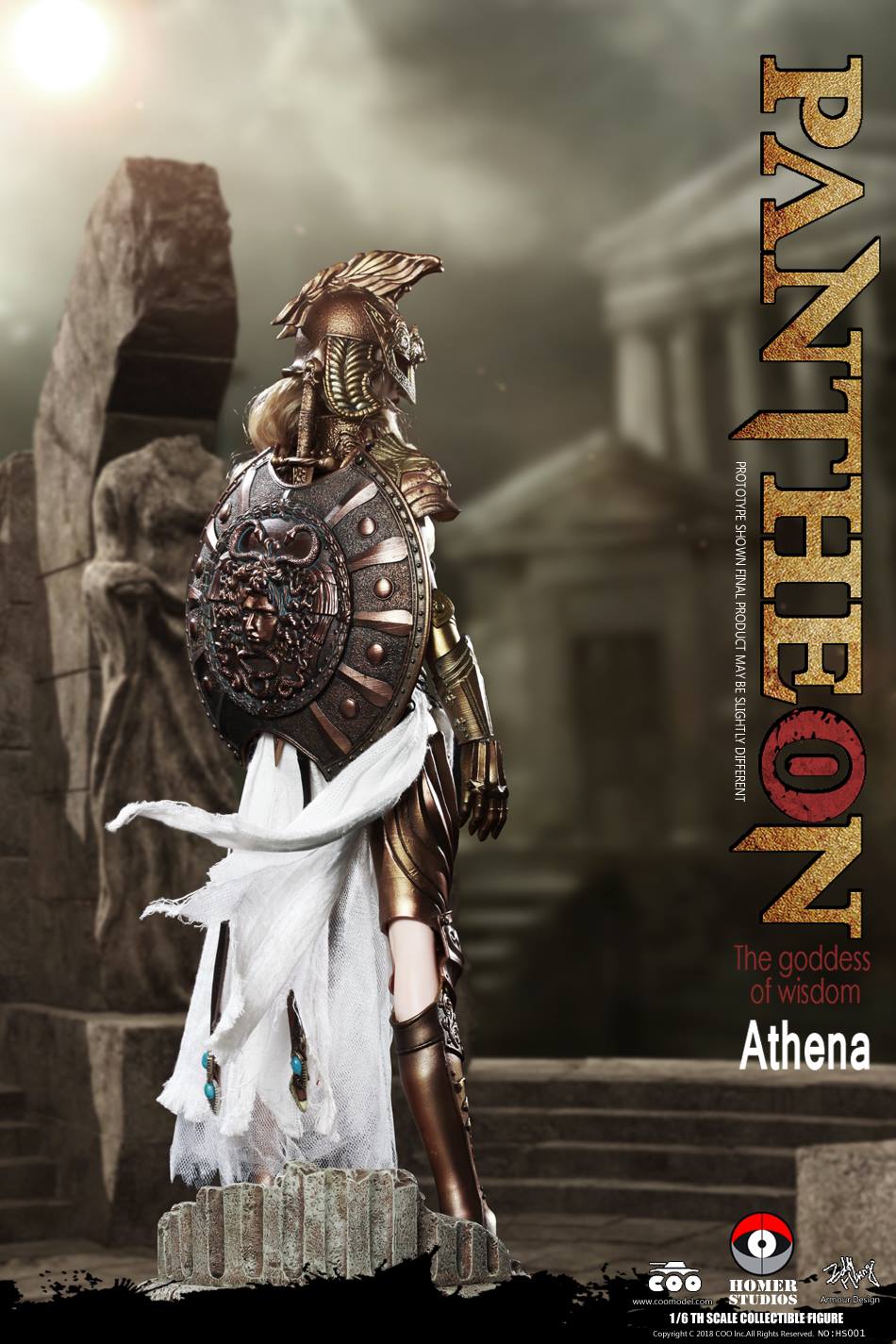 CooModel - NEW PRODUCT: COO MODEL X HOMER 1/6th scale PANTHEON Athena Goddess of War 12" Collectible Figure 568