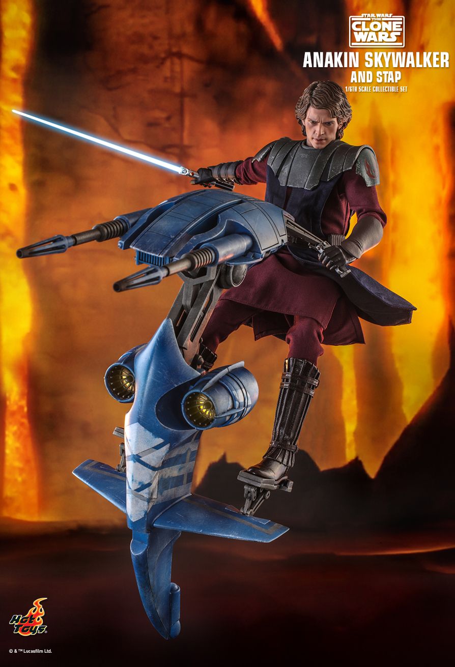 STAP - NEW PRODUCT: HOT TOYS: STAR WARS: THE CLONE WARS ANAKIN SKYWALKER AND STAP 1/6TH SCALE COLLECTIBLE SET 6343