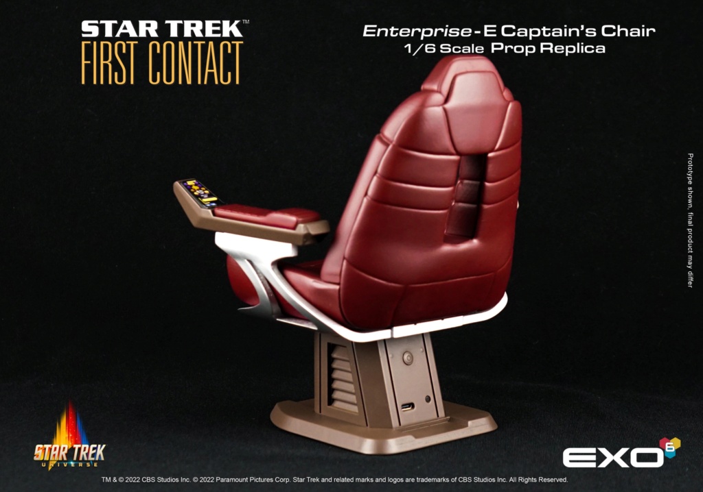 FirstContact - NEW PRODUCT: Exo-6: Star Trek: First Contact Enterprise-E Captain’s Chair 1/6 scale Accessory 6541