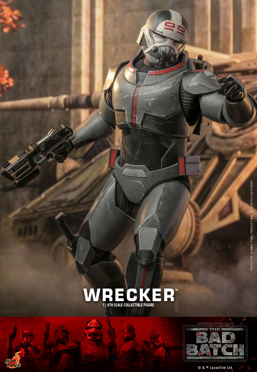 starwars - NEW PRODUCT: HOT TOYS: Star Wars: The Bad Batch™ - 1/6th scale Wrecker™ Collectible Figure 6666