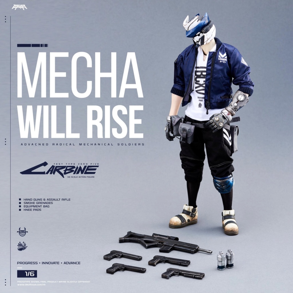 Manga-style - NEW PRODUCT: Mecha Will Rise! Devil Toys presents 1/6th scale Carbine and DXIII 12-inch figures 677