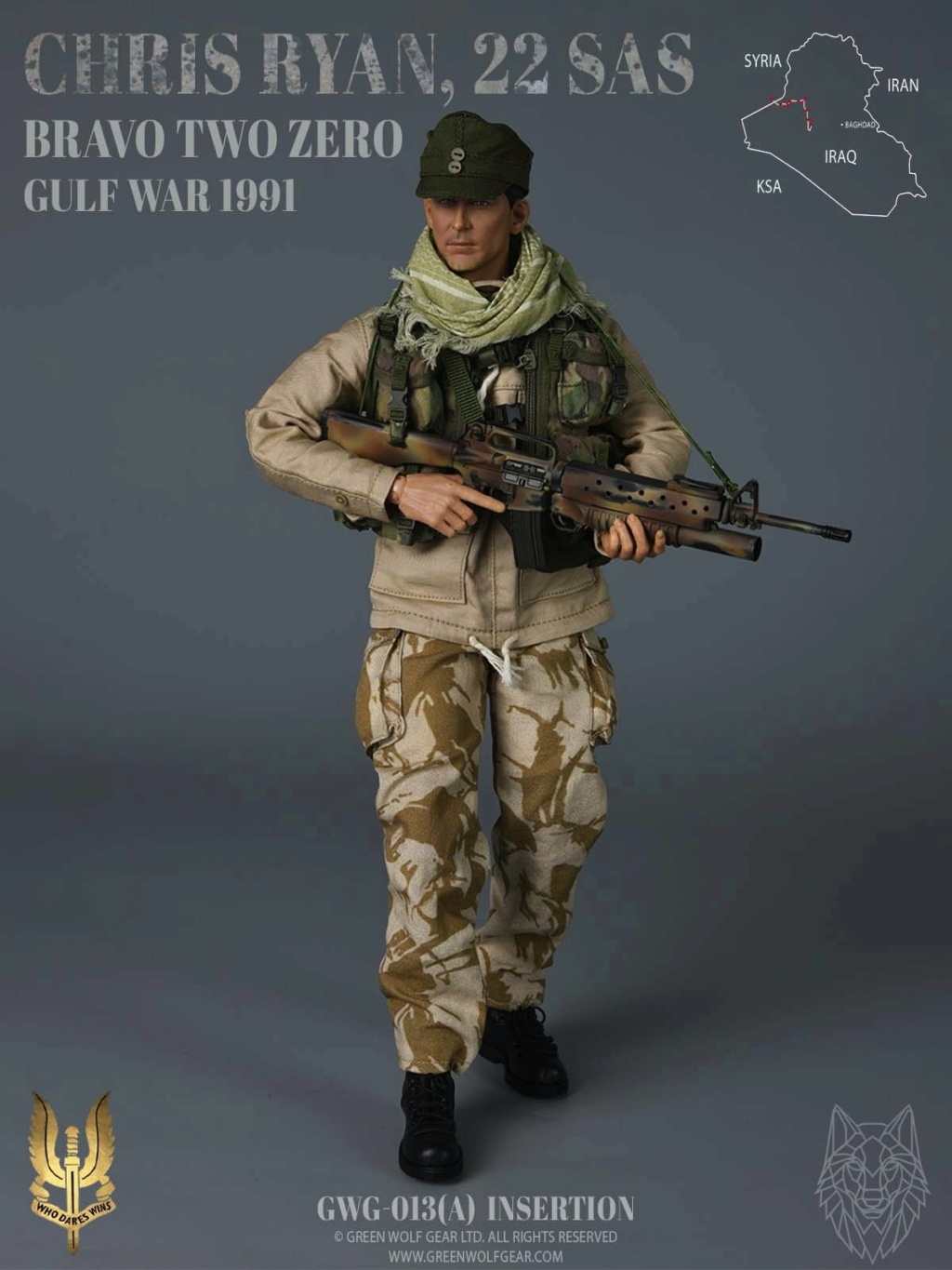 GreenWolfStudios - NEW PRODUCT: GREEN WOLF STUDIOS: CHRIS RYAN, 22 SAS INSERTION VERSION SKU: GWG-013 (A) 7440