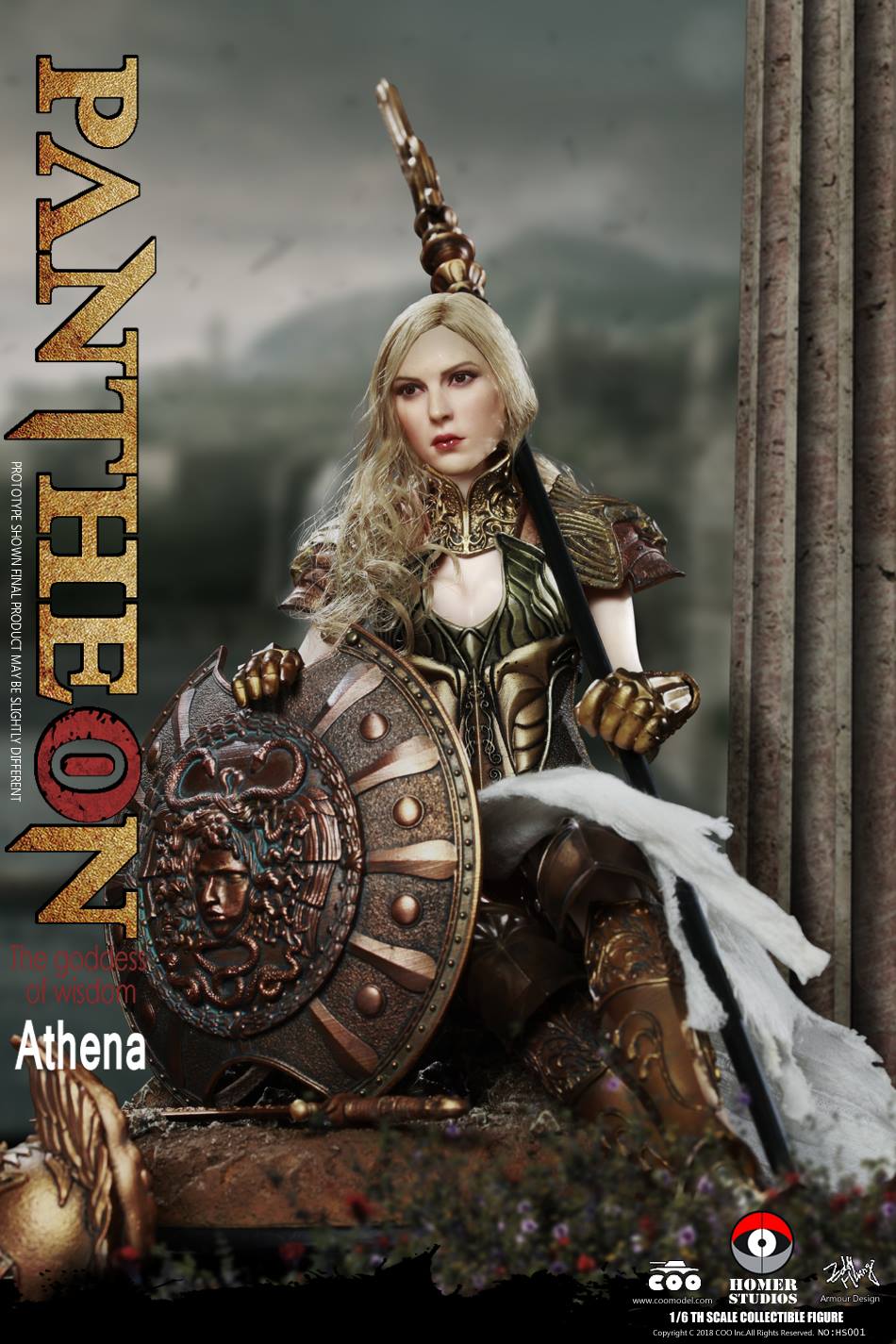 fantasy - NEW PRODUCT: COO MODEL X HOMER 1/6th scale PANTHEON Athena Goddess of War 12" Collectible Figure 765