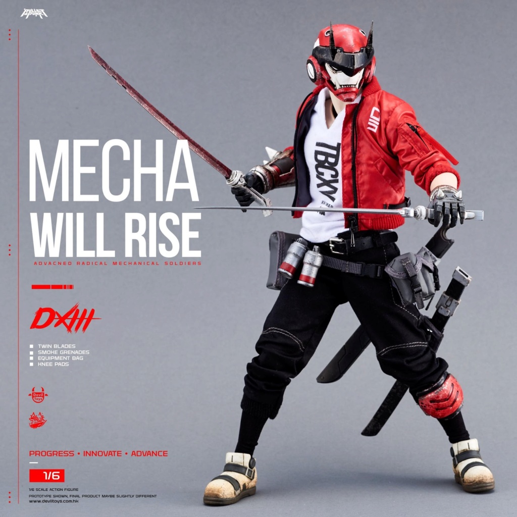NEW PRODUCT: Mecha Will Rise! Devil Toys presents 1/6th scale Carbine and DXIII 12-inch figures 775