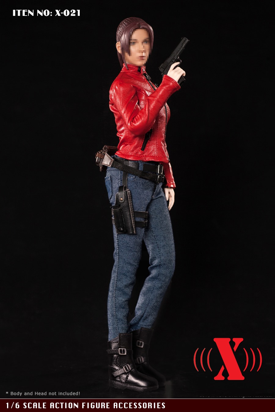 clothing - NEW PRODUCT: ZY TOYS: Women’s Red Biker Jacket Outfit Set GIZY-X021 79475510