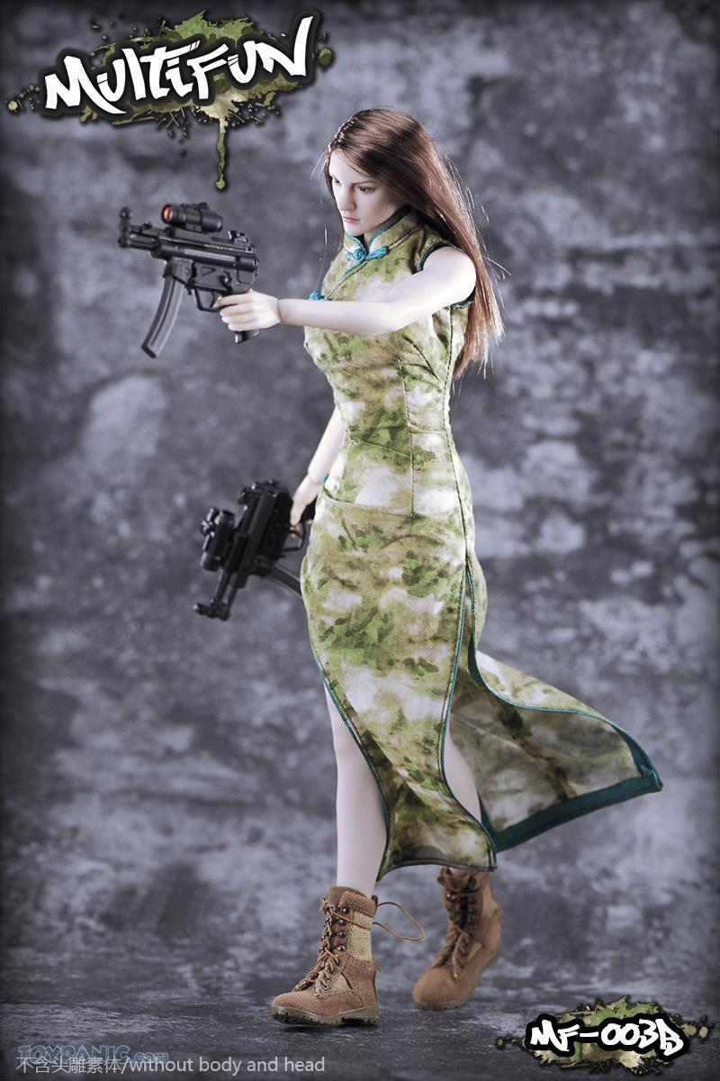 NEW PRODUCT: MULTIFUN: 1/6 Camouflage Cheongsam 4 Styles (MF-003A, B, C, D) 81620119