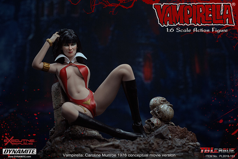 NEW PRODUCT: TBLeague: Vampirella (Caroline Munro 50th Anniversary Edition) 1/6 Scale Exclusive Figure 8253