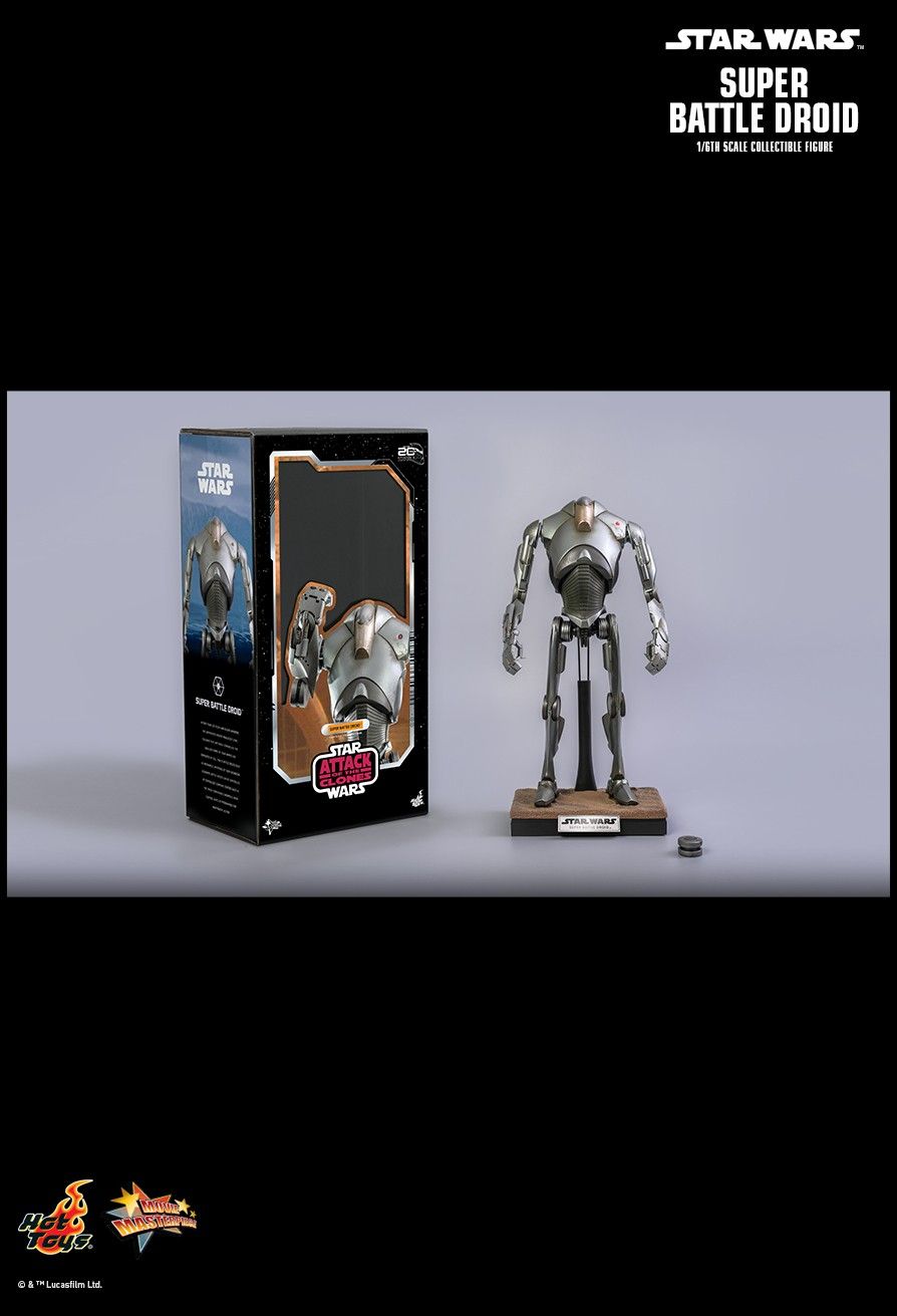 movie - NEW PRODUCT: HOT TOYS: STAR WARS EPISODE II: ATTACK OF THE CLONES™ SUPER BATTLE DROID™ 1/6TH SCALE COLLECTIBLE FIGURE 8589