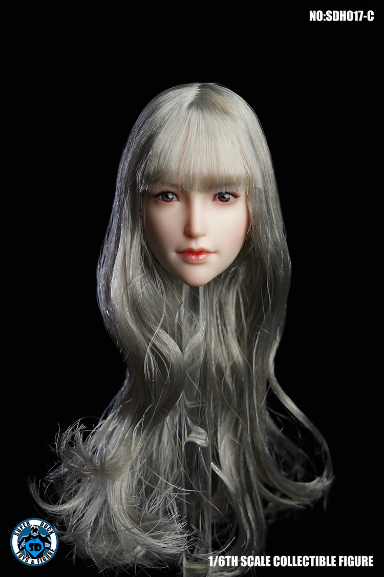 NEW PRODUCT: SUPER DUCK New product: 1/6 SDH017 Female head carving - ABC three models 9135