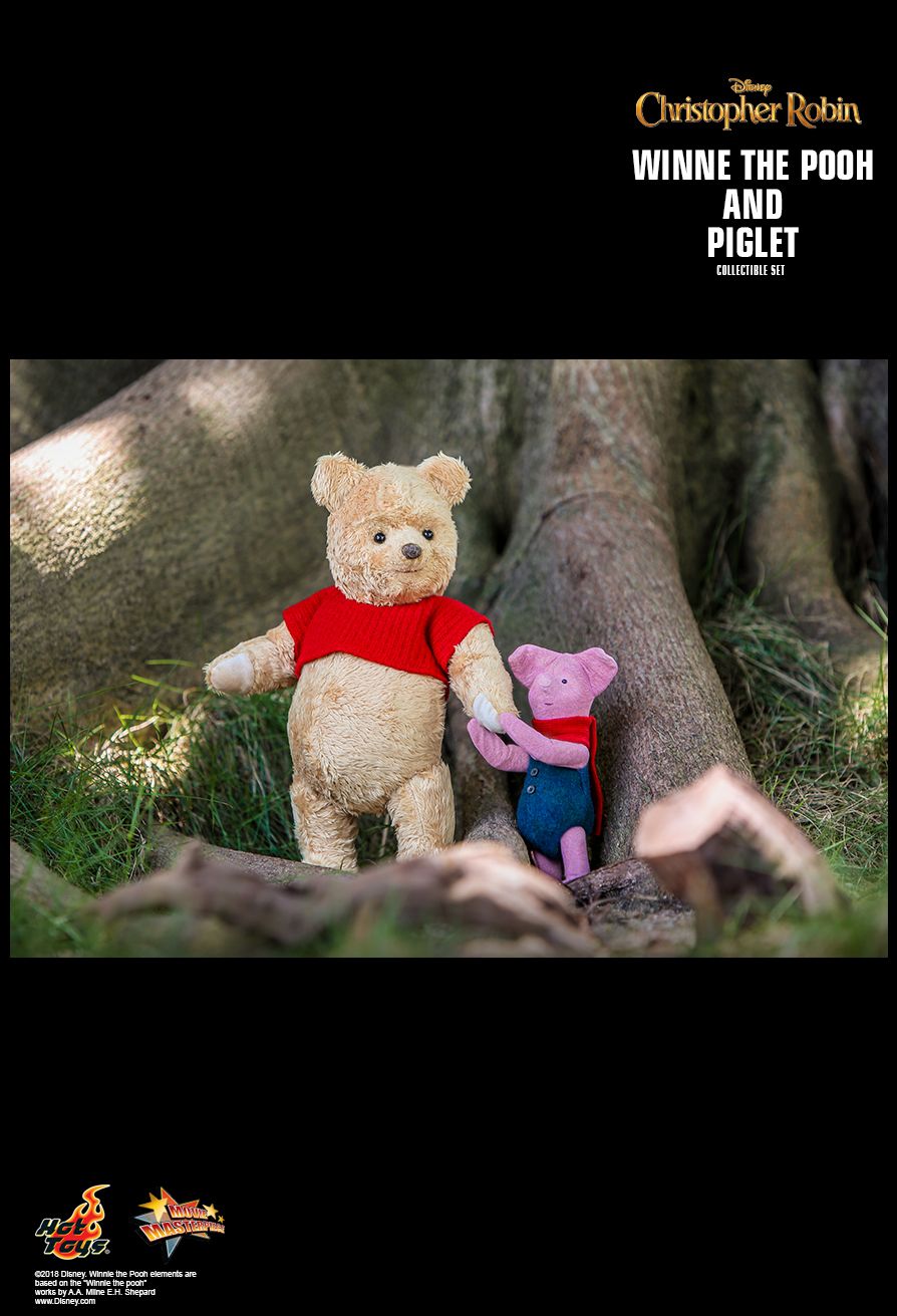 NEW PRODUCT: Hot Toys: CHRISTOPHER ROBIN WINNIE THE POOH AND PIGLET COLLECTIBLE SET 916