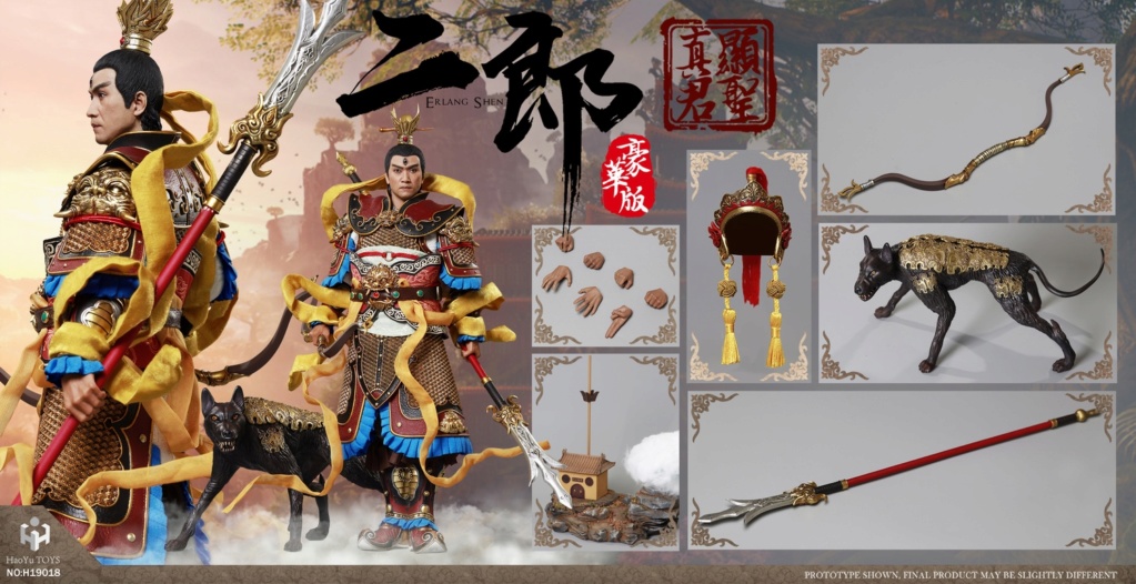 haoyutoys - NEW PRODUCT: HaoYuToys: 1/6 Myth Series - Erlang Xiansheng Zhenjun (Erlang God) Movable Doll - Normal Edition, Deluxe Edition, Platform 9168