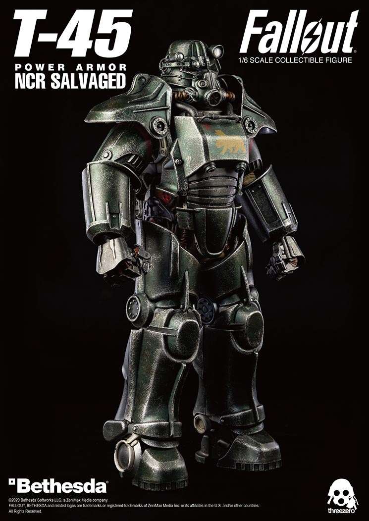 NCRSalvagedPowerArmor - NEW PRODUCT: Threezero: 1/6 scale Fallout T-45 NCR Salvaged Power Armor 9311