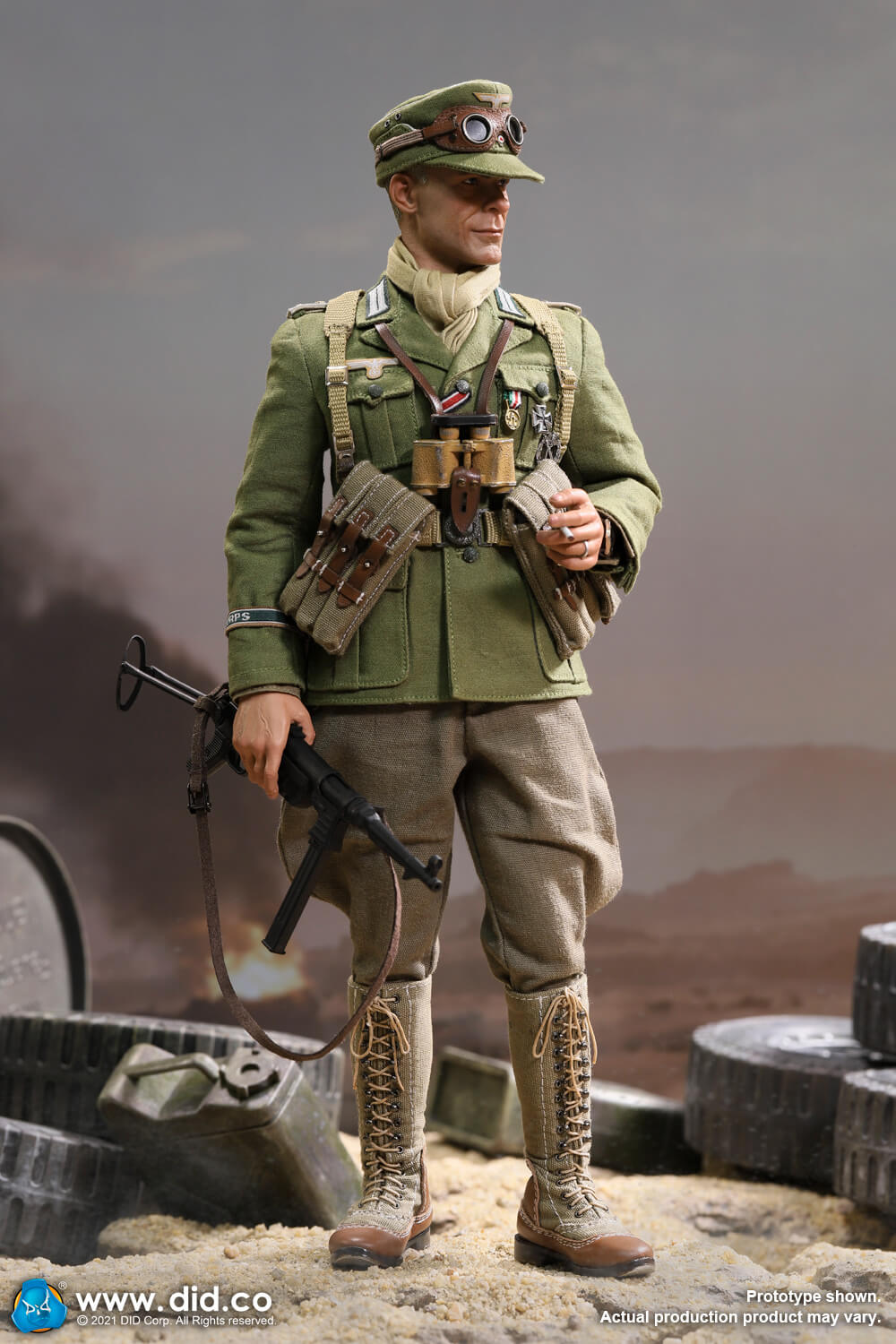 WW2 - NEW PRODUCT: DiD: D80151 WW2 German Afrika Korps Infantry Captain – Wilhem 9402