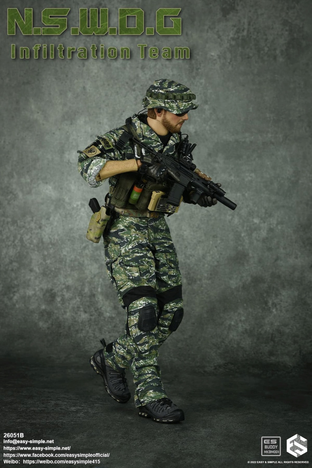 InfilitrationTeam - NEW PRODUCT: EASY AND SIMPLE 1/6 SCALE FIGURE: N.S.W.D.G INFILTRATION TEAM - (2 Versions) 9554