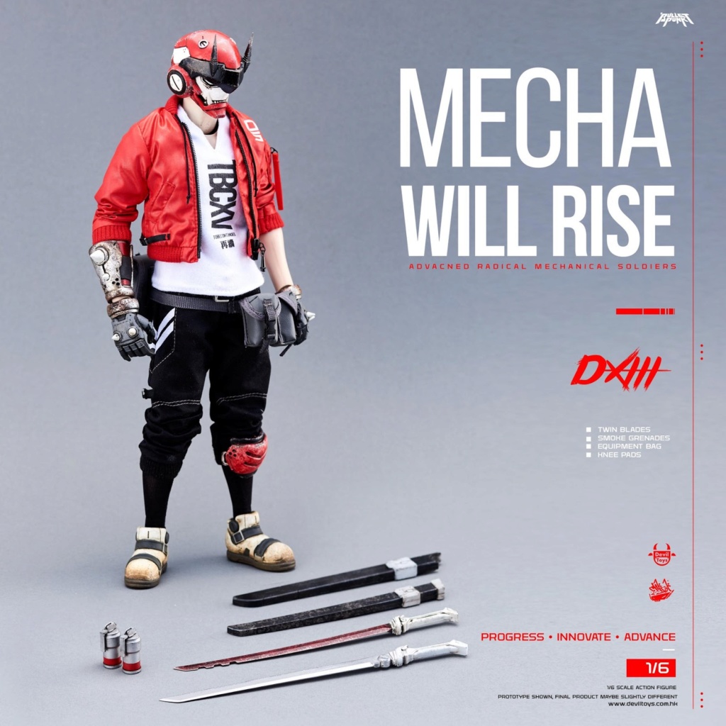 NEW PRODUCT: Mecha Will Rise! Devil Toys presents 1/6th scale Carbine and DXIII 12-inch figures 970