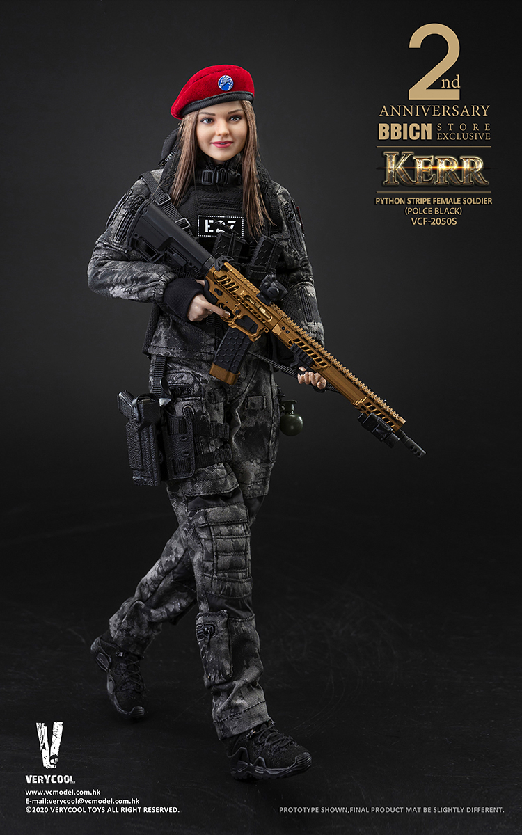 BBICNStoreExclusive - NEW PRODUCT: VERYCOOL 1/6 Police Black Python Female Soldier-Keer#VCF-2050S (BBICN Flagship Store 2nd Anniversary Collection Limited Edition) 9dc05e10