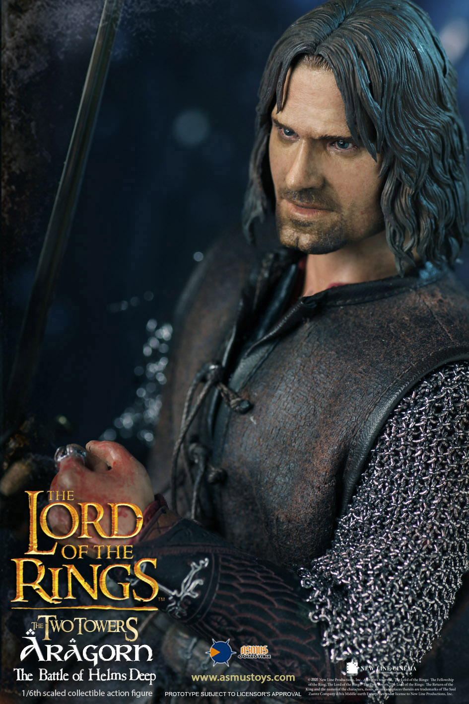 NEW PRODUCT: ASMUS: ARAGORN : THE BATTLE OF HELM'S DEEP 1/6 SCALE FIGURE (Standard & Deluxe editions) Abhd0017