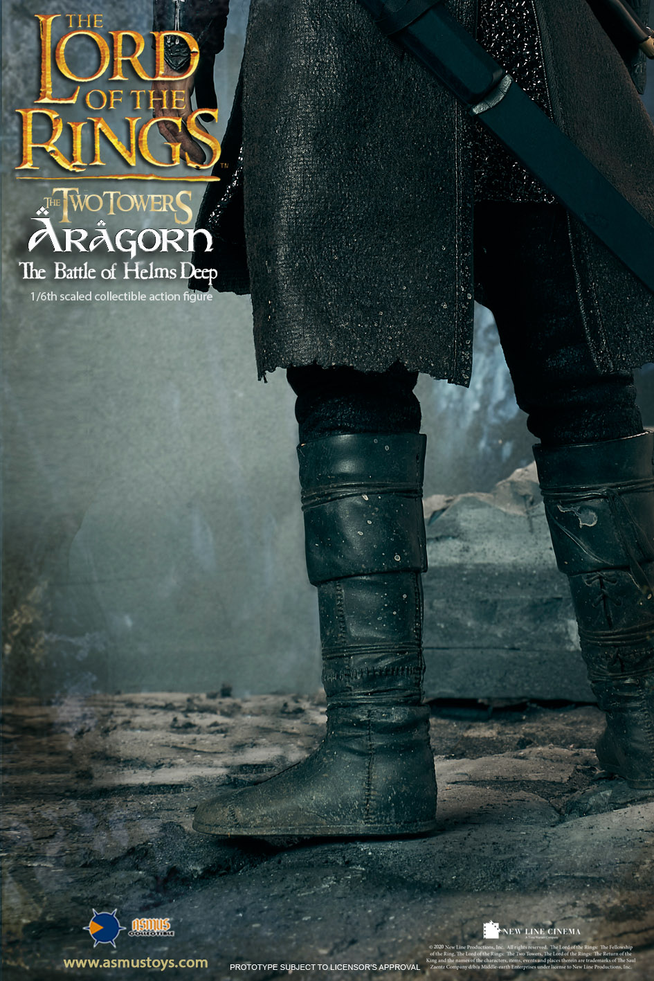 NEW PRODUCT: ASMUS: ARAGORN : THE BATTLE OF HELM'S DEEP 1/6 SCALE FIGURE (Standard & Deluxe editions) Abhds018