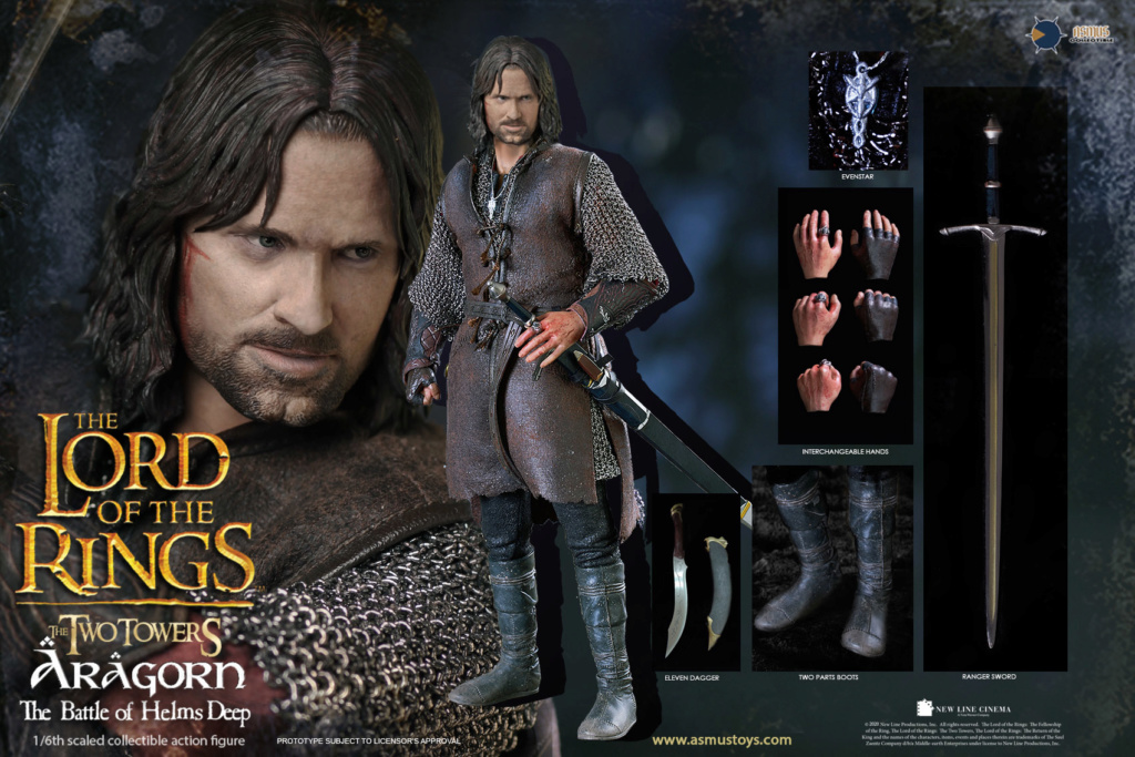 NEW PRODUCT: ASMUS: ARAGORN : THE BATTLE OF HELM'S DEEP 1/6 SCALE FIGURE (Standard & Deluxe editions) Aragor10