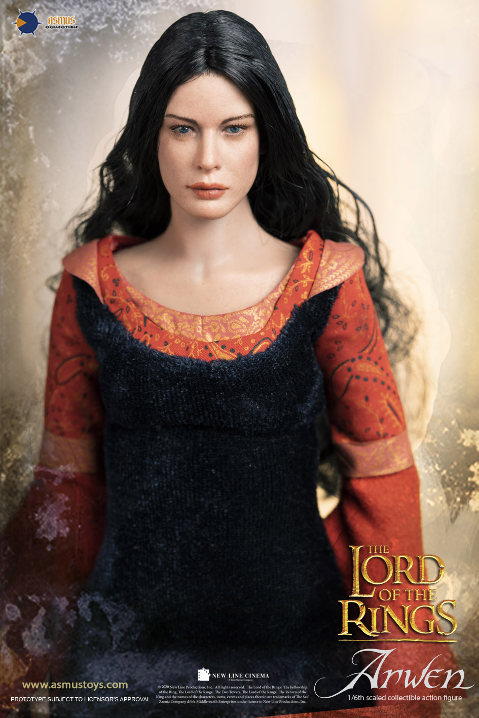 NEW PRODUCT: Asmus Collectibles:1/6 scale Lord of the Rings: ARWEN (in death frock) (standard & deluxe) Arw00110