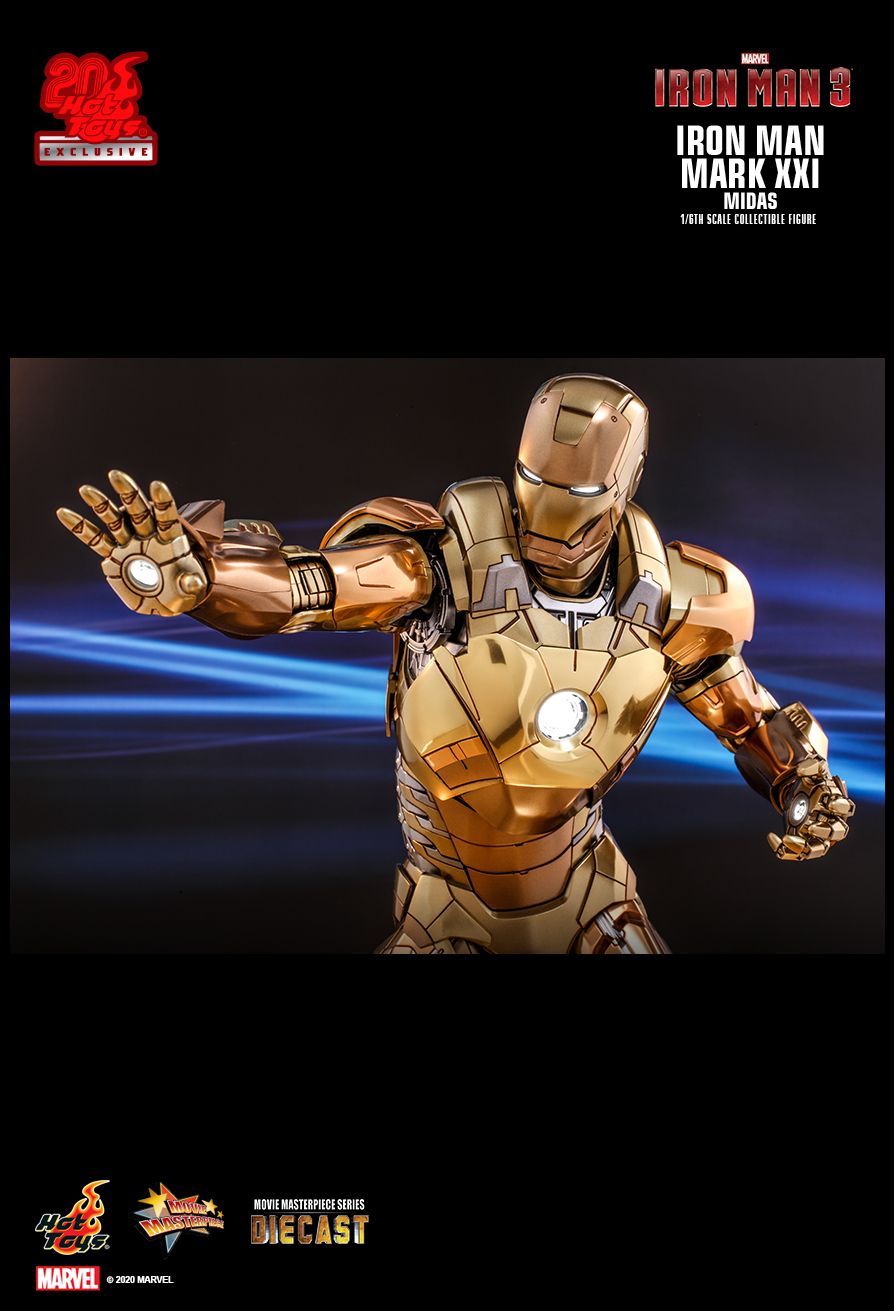 movie - NEW PRODUCT: HOT TOYS: IRON MAN 3 IRON MAN MARK XXI (MIDAS) 1/6TH SCALE COLLECTIBLE FIGURE B5b07910