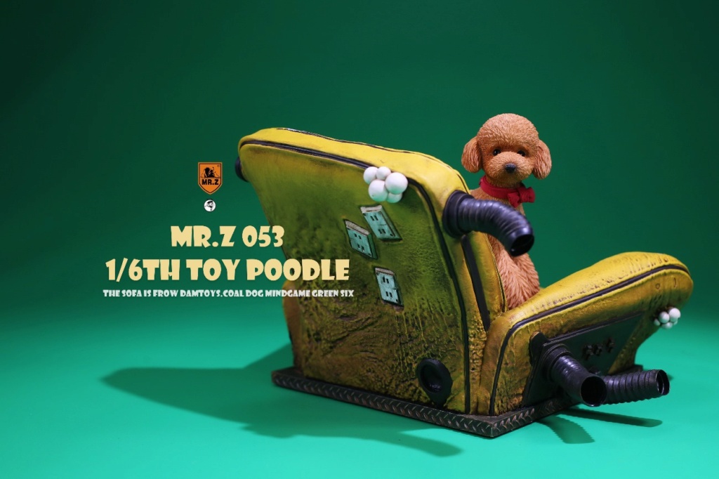 Dog - NEW PRODUCT: Mr. Z: 1/6 Simulation Animal Model No. 53-Toy Poodle (Teddy) Three-headed Carving Configuration B61e8010