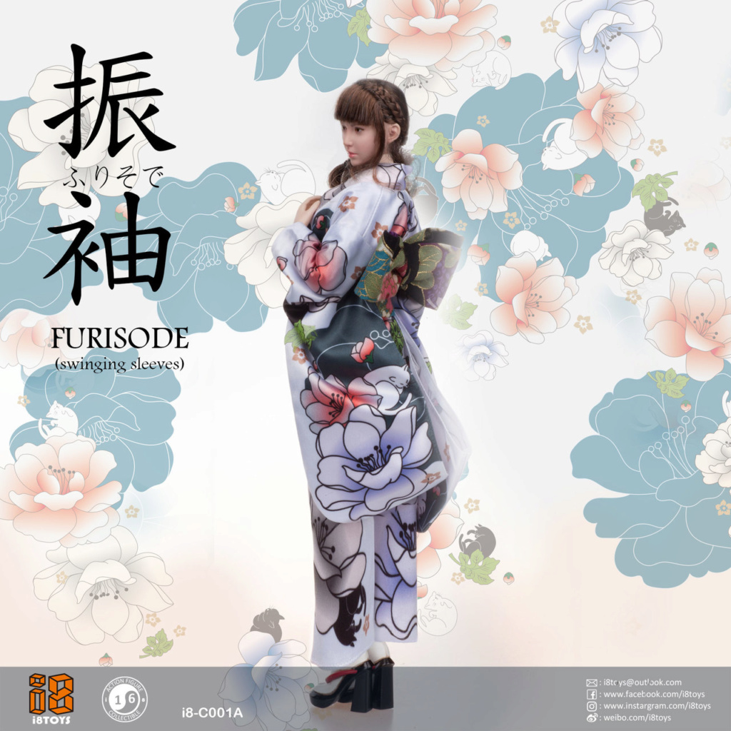 Furisode - NEW PRODUCT: I8TOYS: 1/6 Female Head (4 styles) Code: i8-H001 & Furisode Clothing Set Code: i8-C001 (3 styles) C001a_13