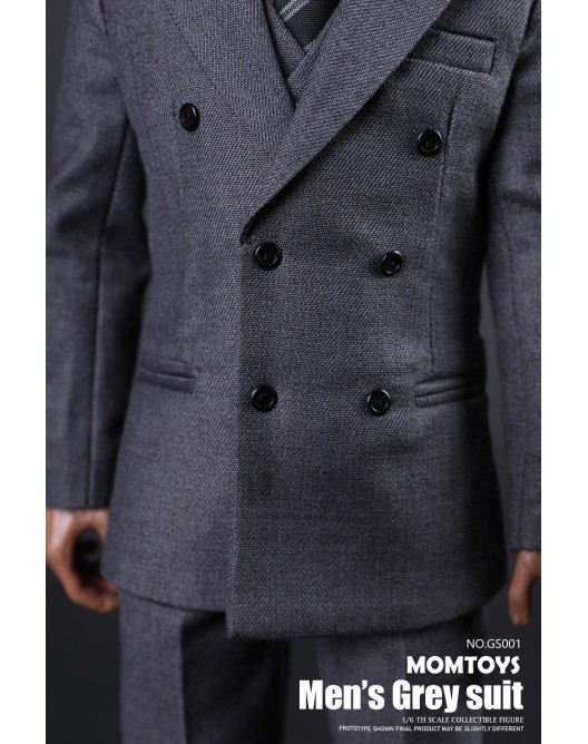 clothing - NEW PRODUCT: MOMTOYS: GS001 1/6 Scale Grey Suit Set D3c11210