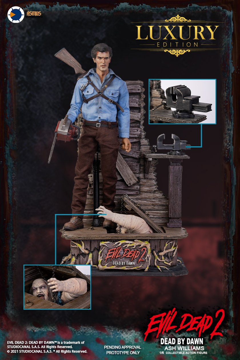 NEW PRODUCT: Asmus Collectibles: EVIL DEAD II SERIES: ASH WILLIAMS (Standard & Luxury Edition) Evd02810