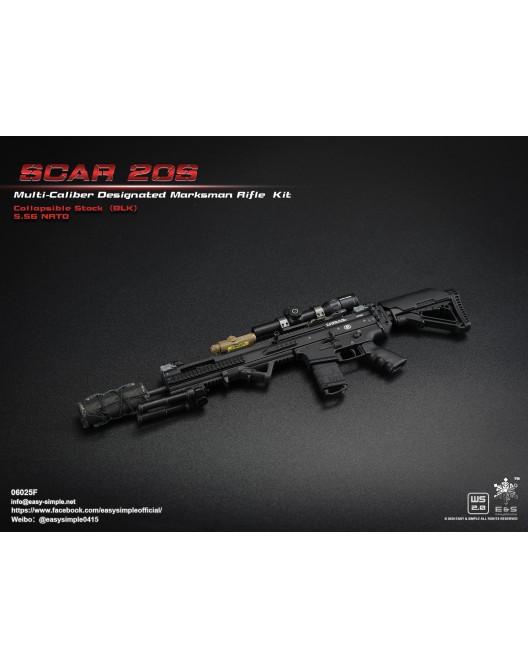 ModernMilitary - NEW PRODUCT: Easy&Simple: 06025 1/6 Scale SCAR 20S Multi Caliber DMR Kit F3-52810