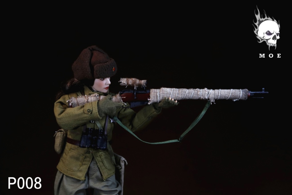 Sniper - NEW PRODUCT: MoeToys: 1/6 WW2 WW2 Soviet snow camouflage female sniper suit (#P008) F61d7a10
