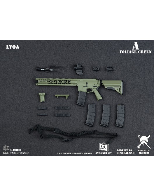 ModernMilitary - NEW PRODUCT: General's Armoury GA0004 1/6 Scale LVOA Rifle set in 3 styles Ga000418