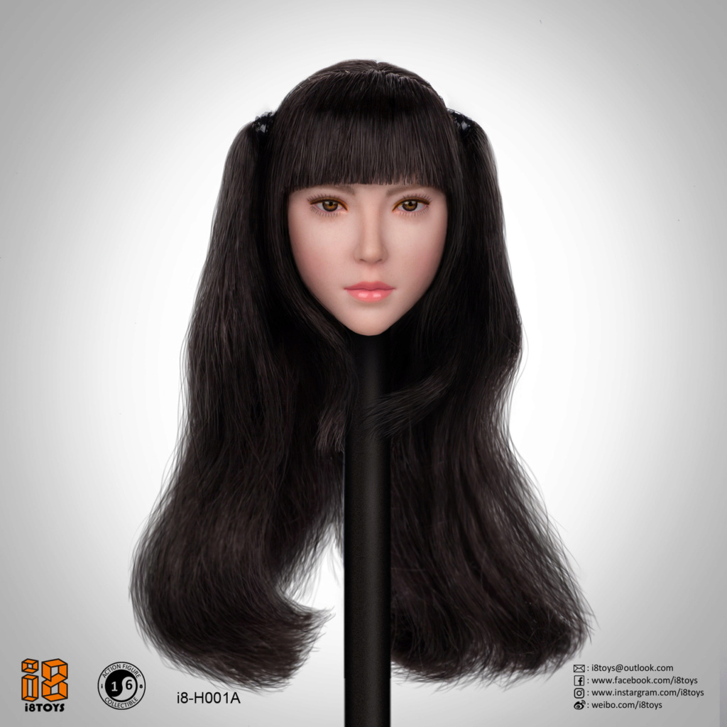 NEW PRODUCT: I8TOYS: 1/6 Female Head (4 styles) Code: i8-H001 & Furisode Clothing Set Code: i8-C001 (3 styles) H001a_10