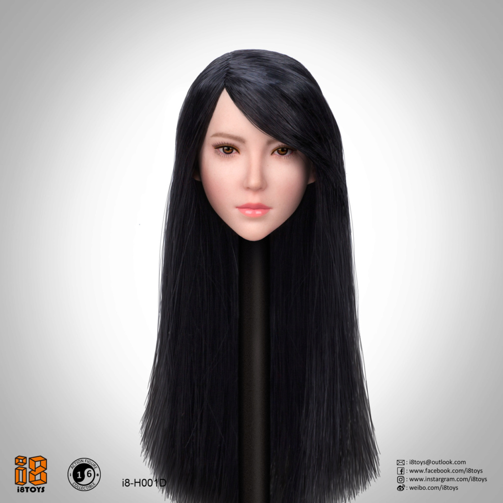 female - NEW PRODUCT: I8TOYS: 1/6 Female Head (4 styles) Code: i8-H001 & Furisode Clothing Set Code: i8-C001 (3 styles) H001d_10