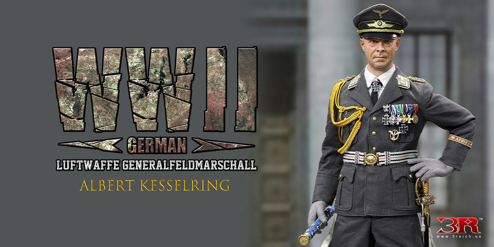 Luftwaffe - NEW PRODUCT: 3R: Albert Kesselring WWII German Luftwaffe Generalfeldmarschall (GM649) Hero310