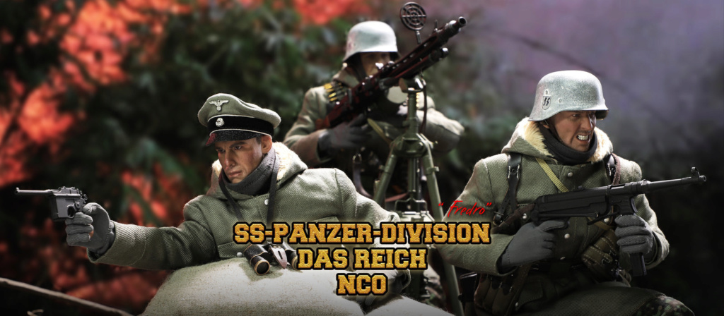 wwii - NEW PRODUCT: Fredro - SS-Panzer-Division Das Reich NCO - MG42 Gunner C - DiD 1/6 Scale Figure Hero_110