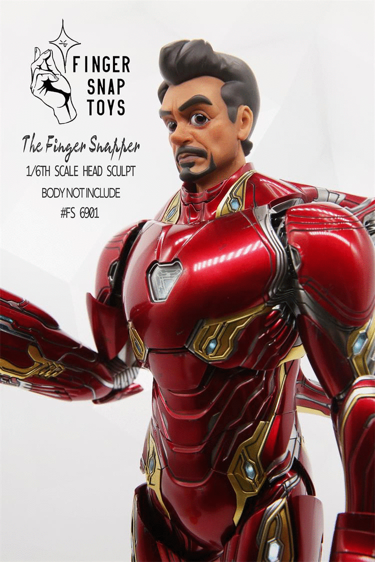 Stark - NEW PRODUCT: FingerSnap toys FS6901 Head Sculpt 1/6 Scale For Tony Stark Iron Man O1cn0113