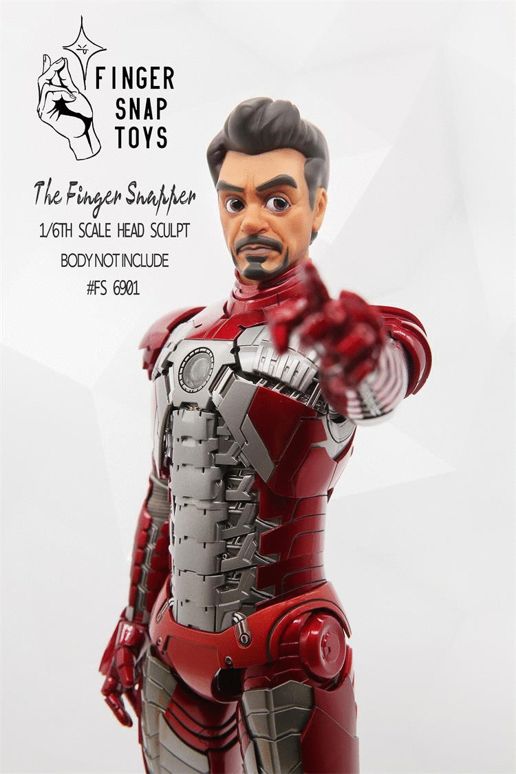 FingerSnap - NEW PRODUCT: FingerSnap toys FS6901 Head Sculpt 1/6 Scale For Tony Stark Iron Man O1cn0117