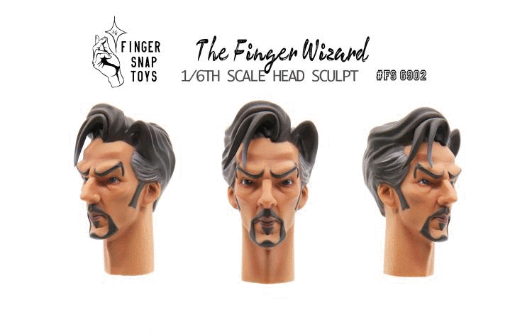 cartoon-style - NEW PRODUCT: FingerSnap toys FS6902 Head Sculpt 1/6 Scale For Doctor Strange O1cn0119