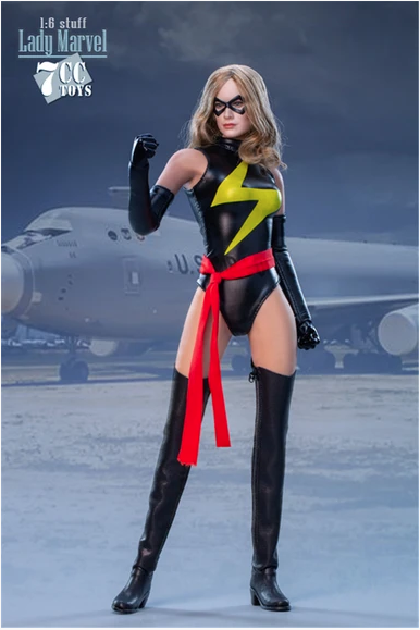 NEW PRODUCT: 7CCTOYS 1/6 scale Lady Marvel Female Action Figure Scree715