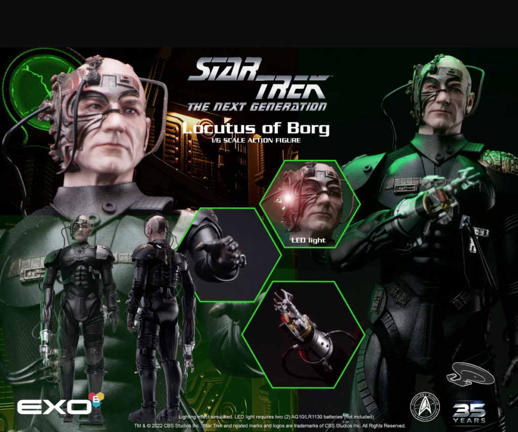 Exo-6 - NEW PRODUCT: EXO-6: Star Trek: The Next Generation: 1/6 scale LOCUTUS OF BORG action figure Scree880